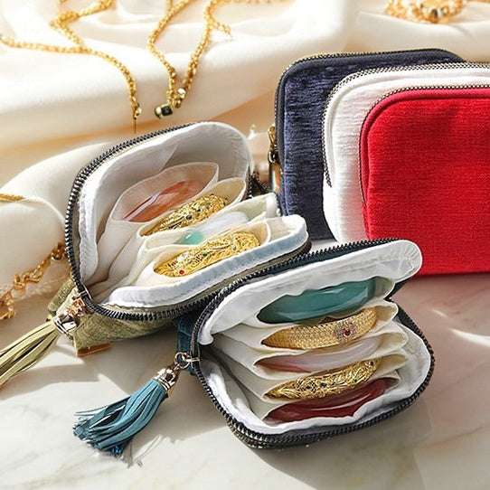 Fringe Zipper Jewelry Case
