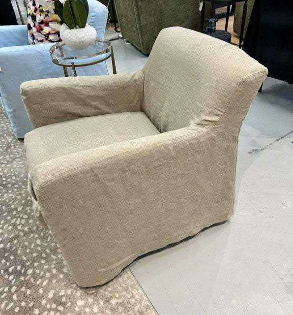Bandol Slip Cover Swivel Chair