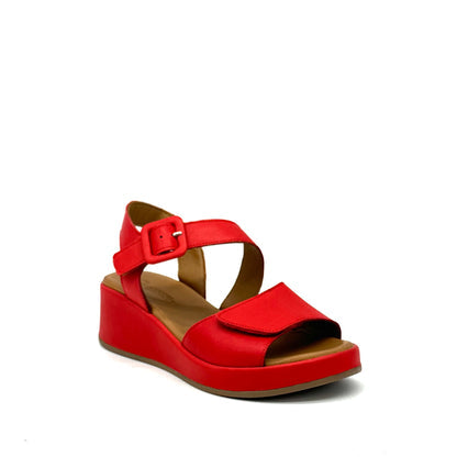 Red Leather Sandal