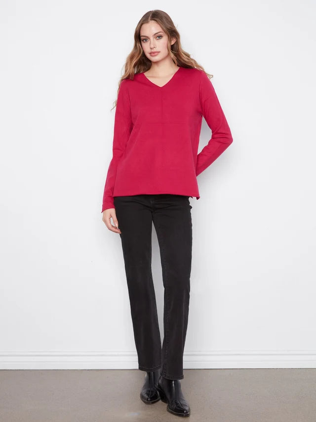 Long Sleeve V-Neck Sweater