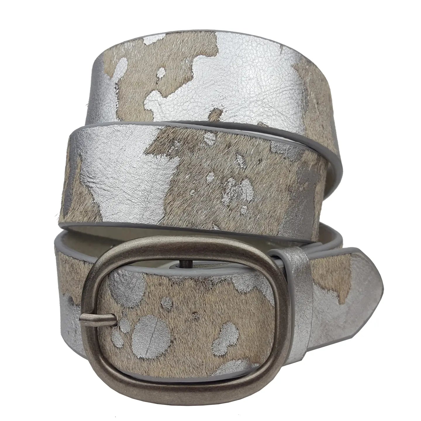 Cow Hair Leather Belt