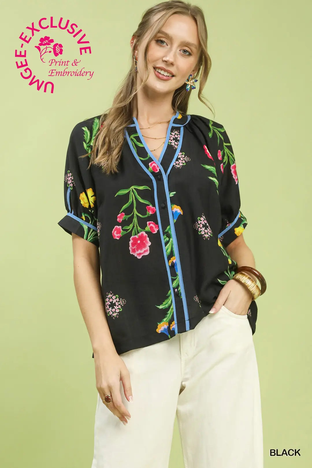 Botanical Print Blouse
