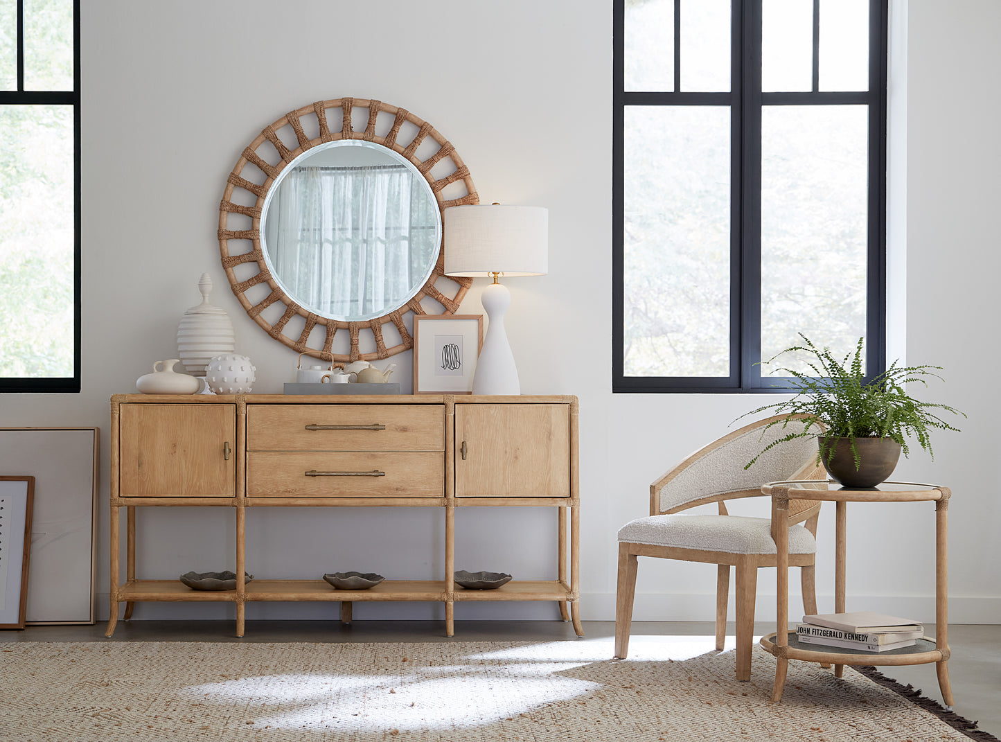 Retreat Raffia End Table