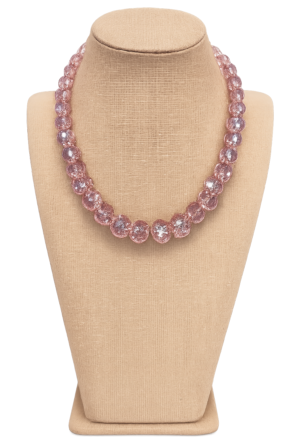Pink Crystal Statement Necklace