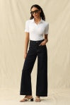 Bayeas HIGH RISE WIDE LEG - Rinse Wash