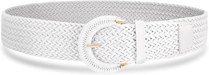 Woven Belt with Round Buckle