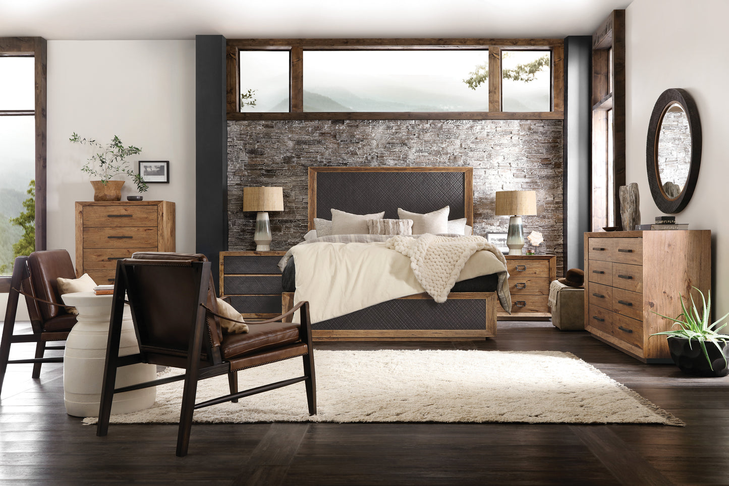 Big Sky Three Drawer Nightstand