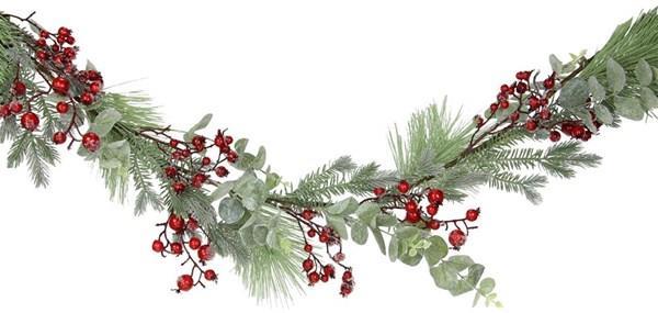 Eucalyptus Red Berry Garland