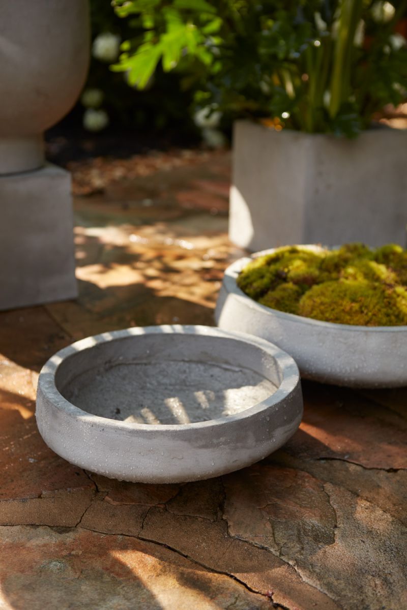 Newport Grey Bowl Planters