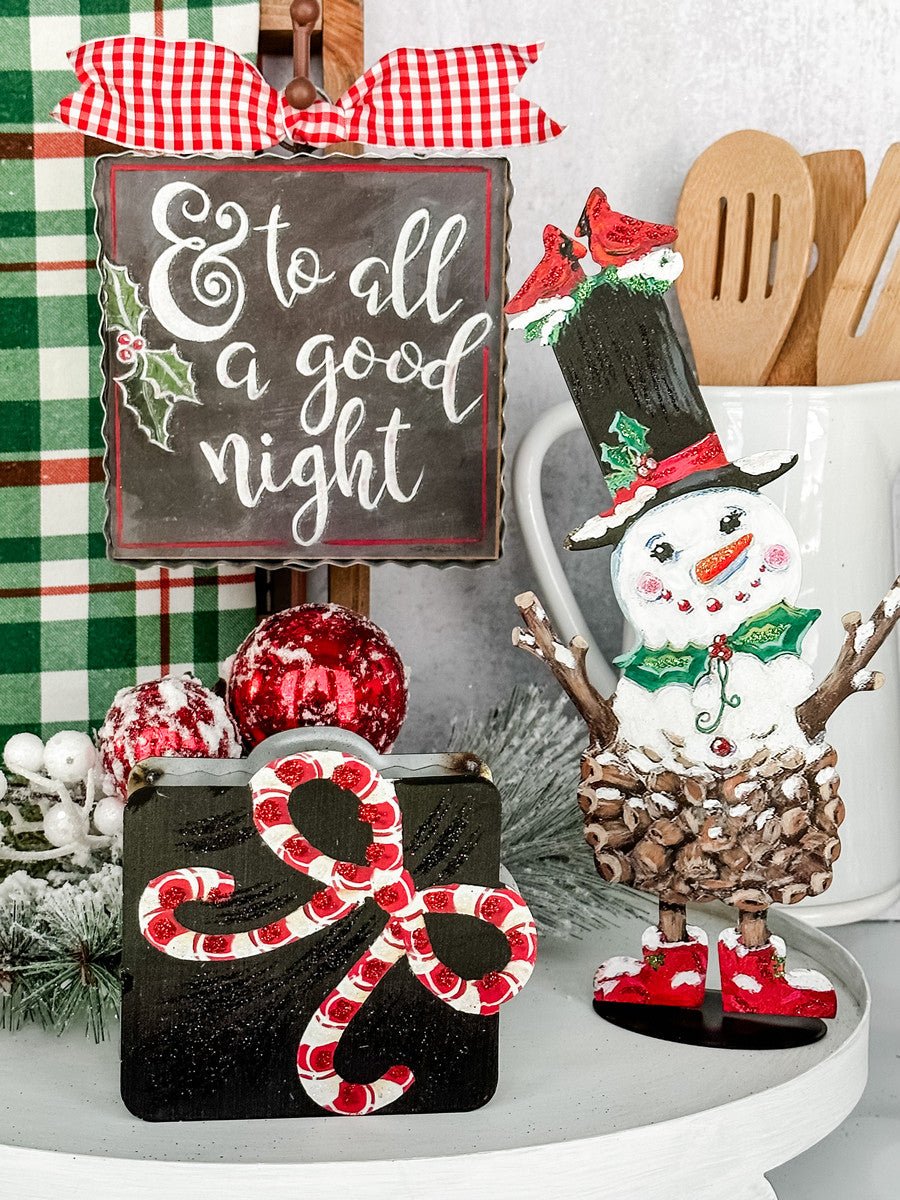 Pine Cone Snowman Poppet