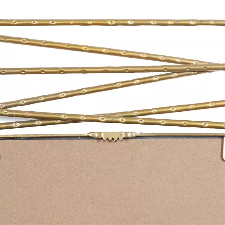 Rectangular Gold Wall Mirror