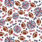 Red & Navy Game Day Prosecco Bottle Wrap
