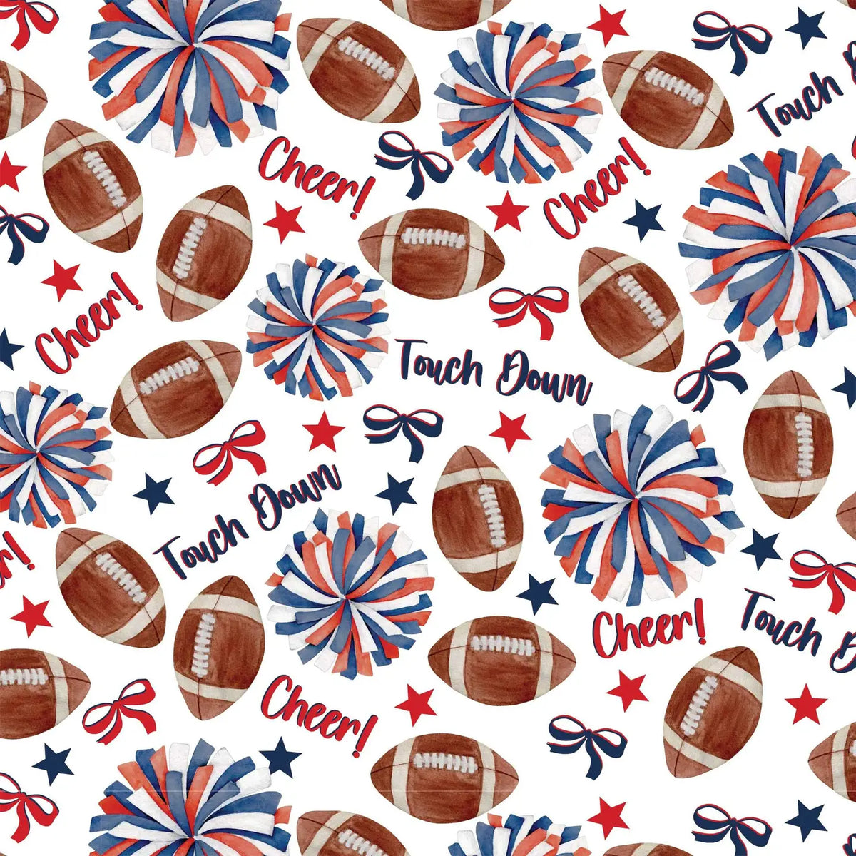 Red & Navy Game Day Prosecco Bottle Wrap