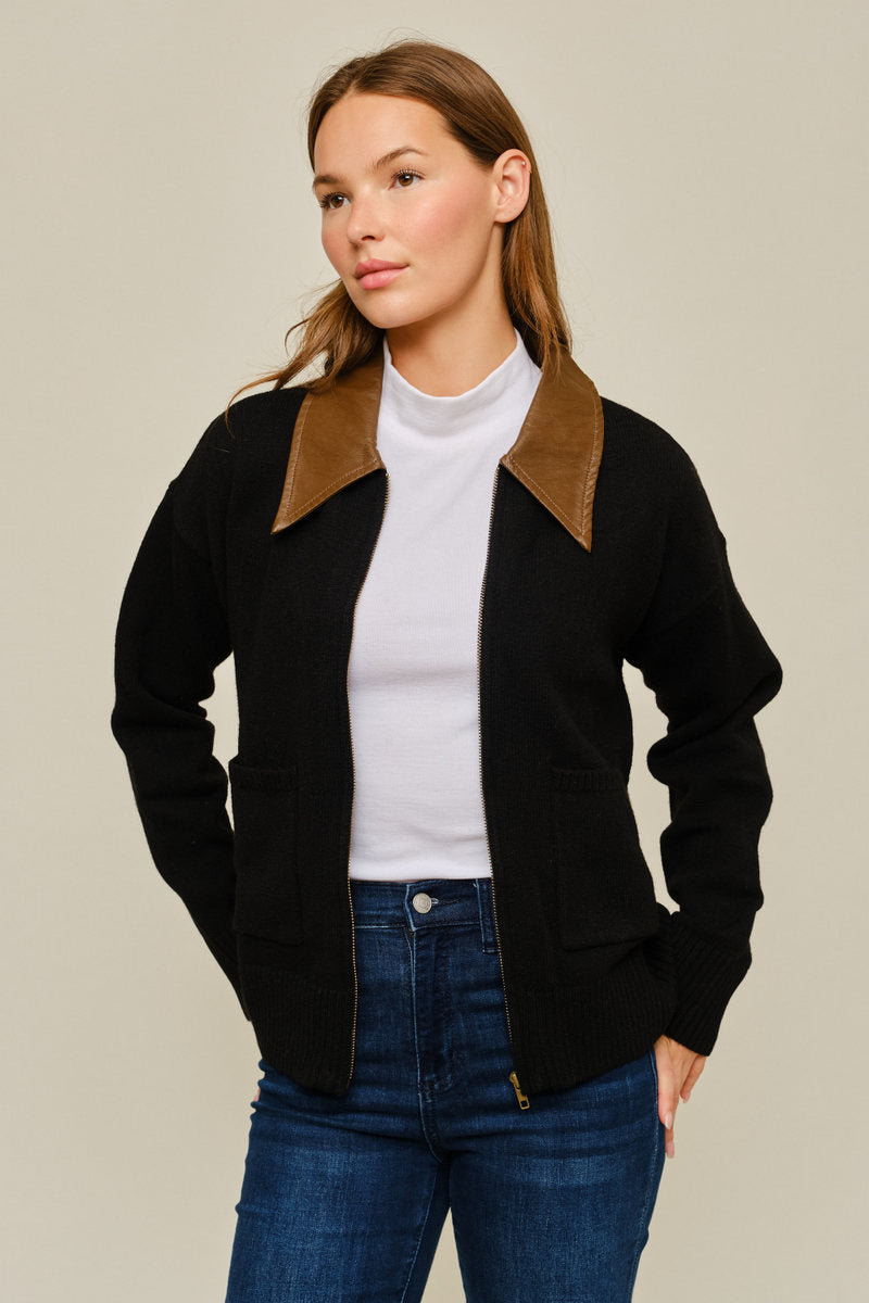 Jodifl Sweater Cardigan with Zipper