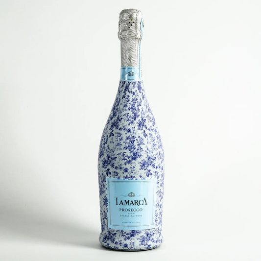 Grandmillenial Blue Floral - Prosecco Wrap