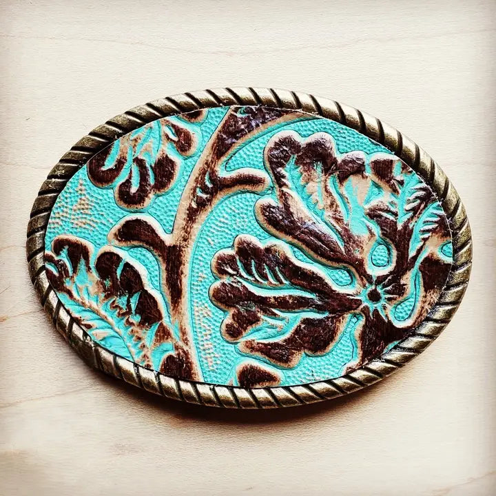 Jewelry Junkie – Rope Edge Leather Belt Buckle