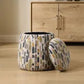 Multi Color Ottoman with Storage