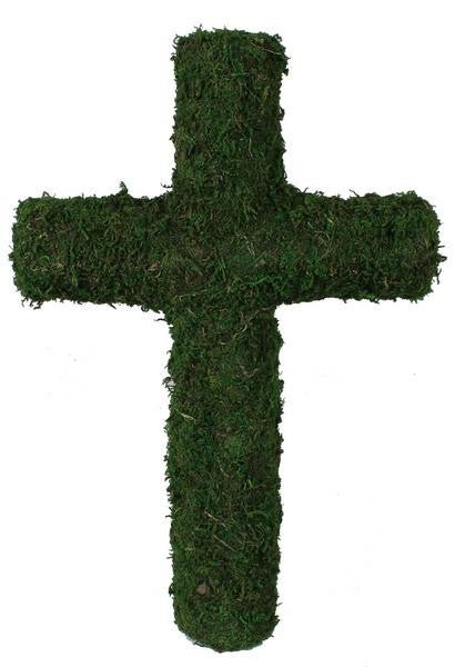 24" Moss Cross
