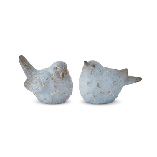 Weathered Terracotta Birds Set of 2