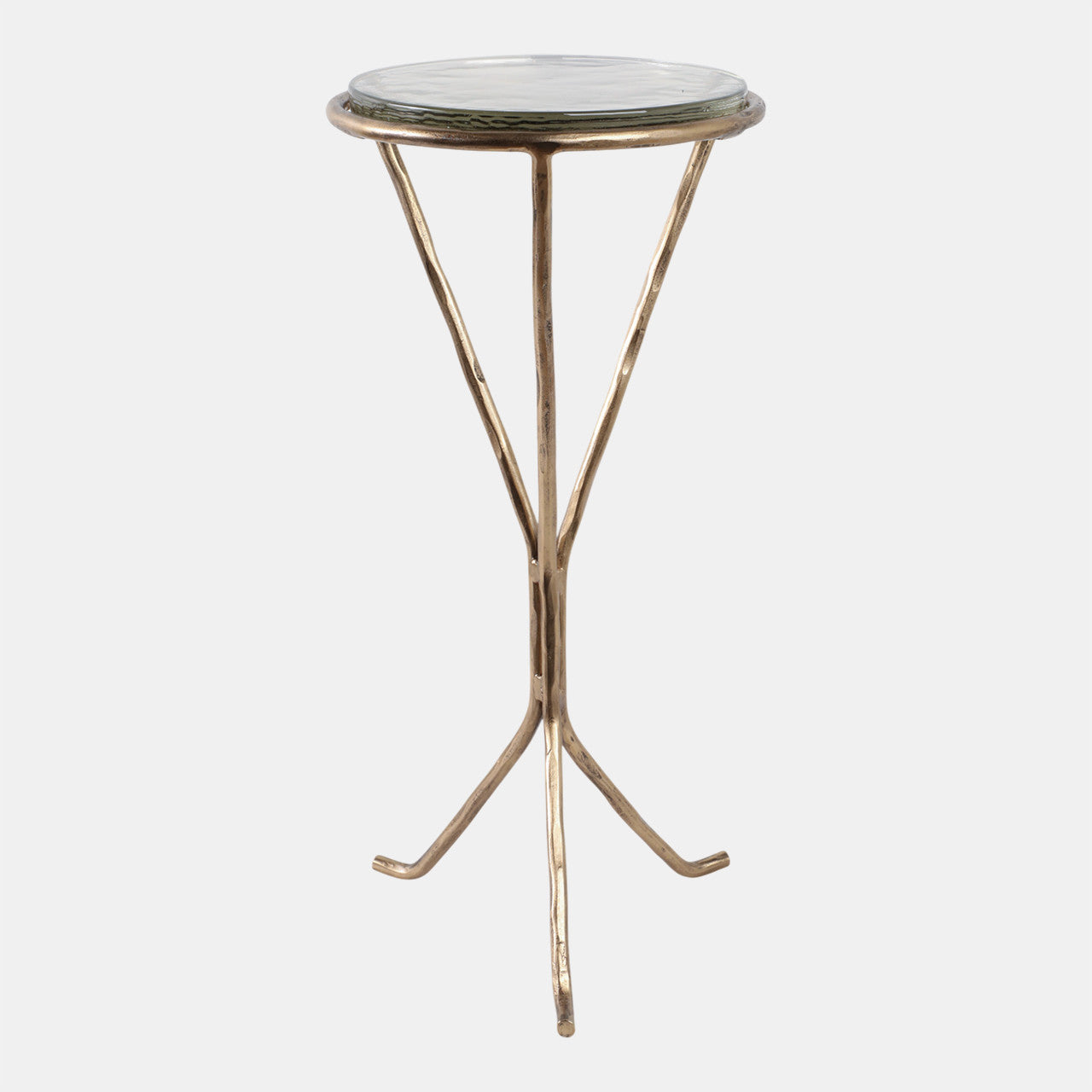 Gold Glass Top Table