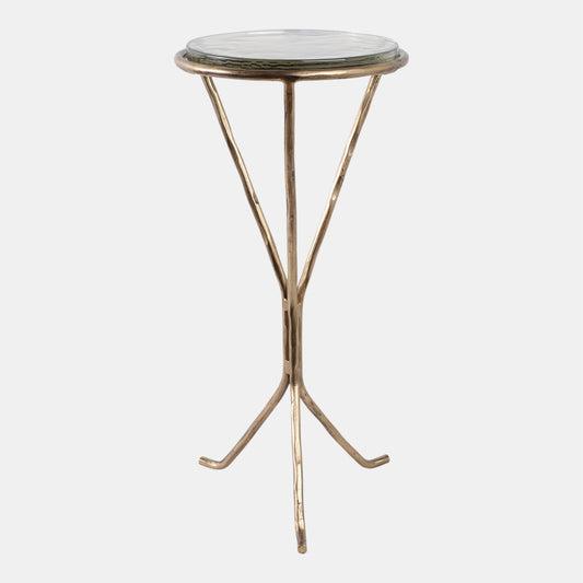 Gold Glass Top Table