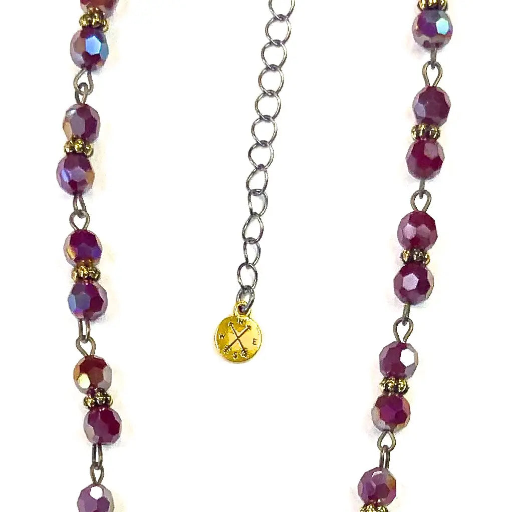 Lost & Found - Drop Pendant Necklace - Scarlet