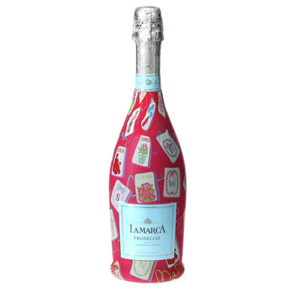 Pink Mahjong Champagne Bottle Wrap