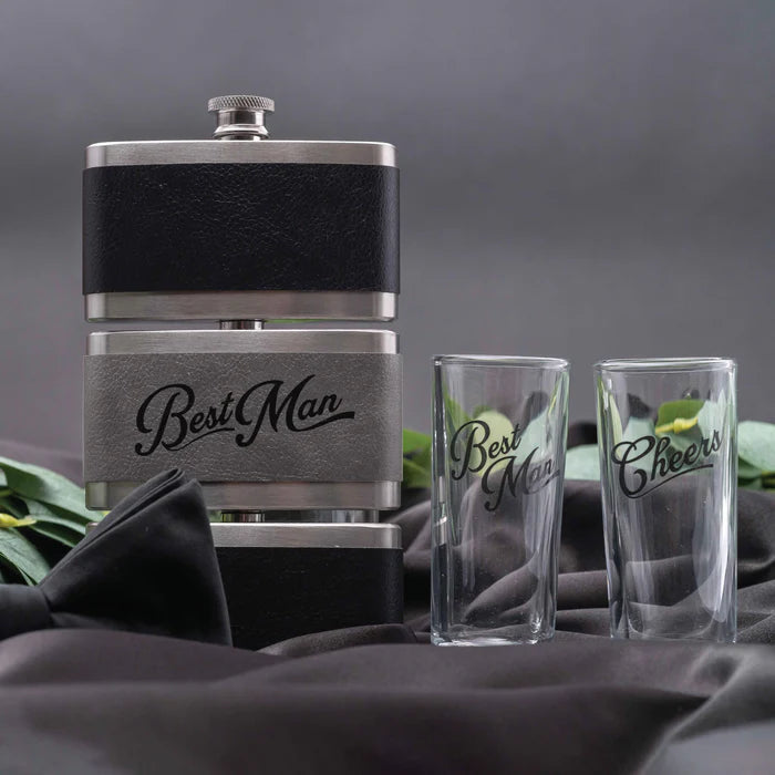 Best Man Wedding Flask
