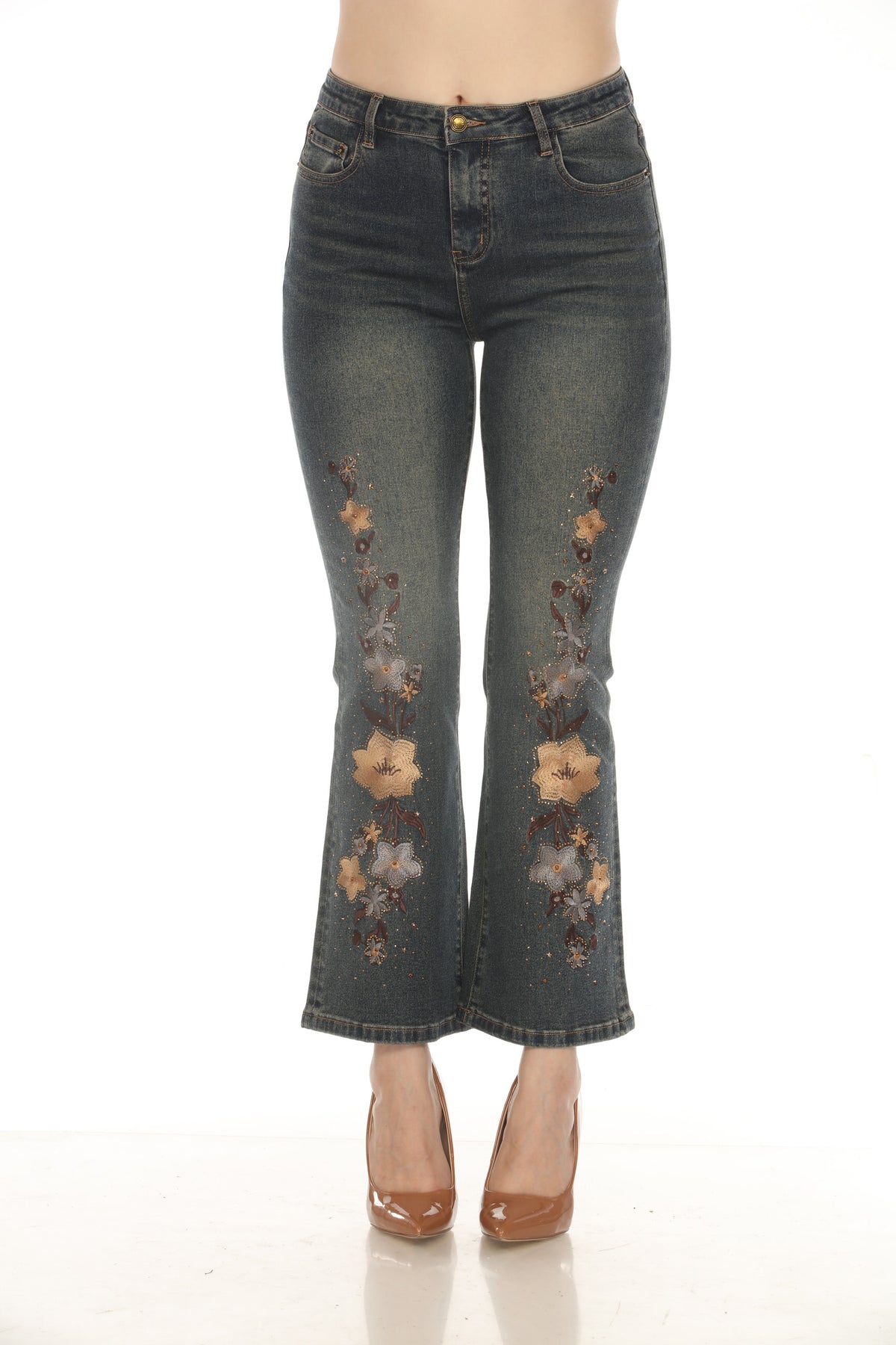 AZI – Dominique Floral Jeans