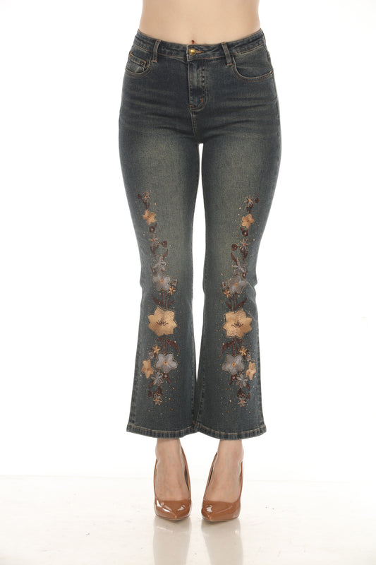 AZI – Dominique Floral Jeans