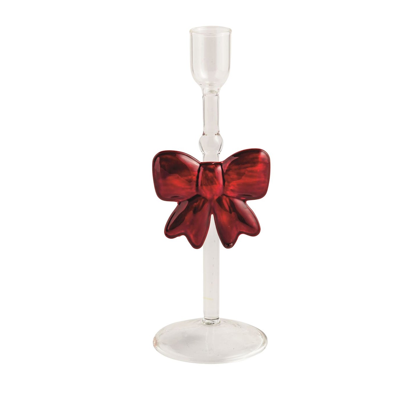 Glass Tapered Candle Holder