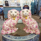 Staffordshire Pink Dogs Set of 2