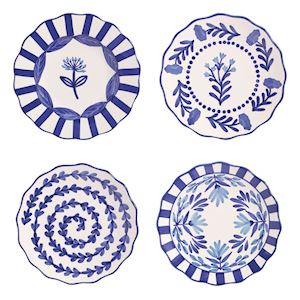 Blue Floral 8" Plate