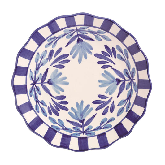 Blue Floral Motif Plate