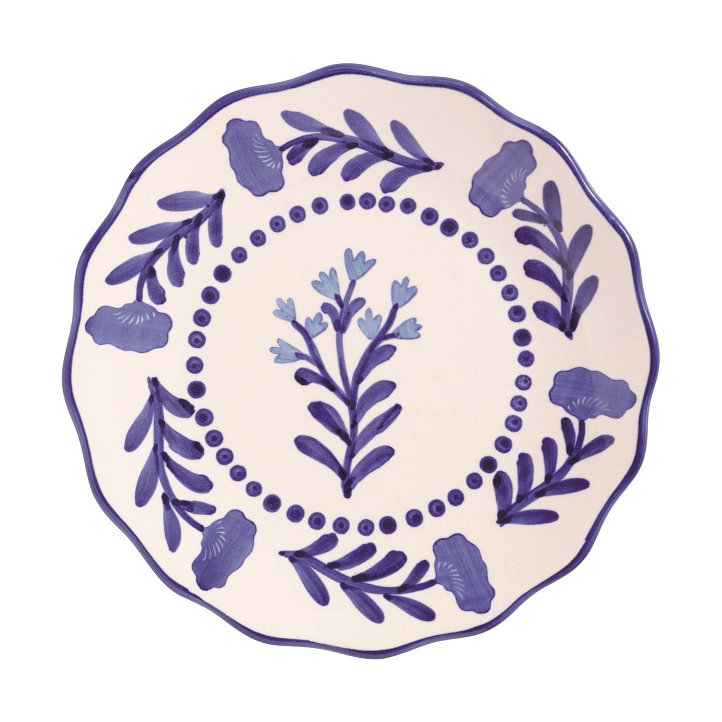 Blue Floral 8" Plate