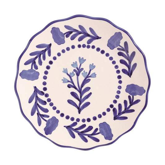 Blue Floral 8" Plate