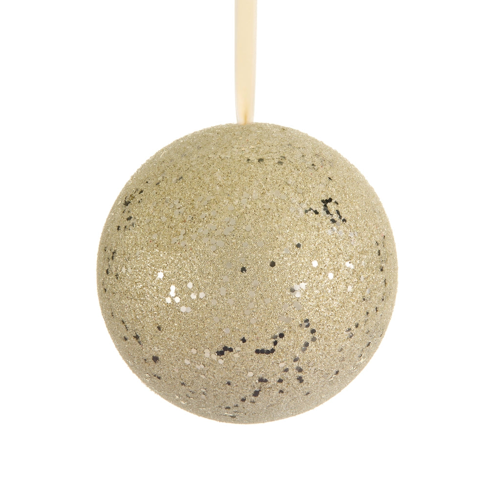 6" Champagne Ball Ornament