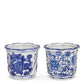 4" Mini Blue and White Pots