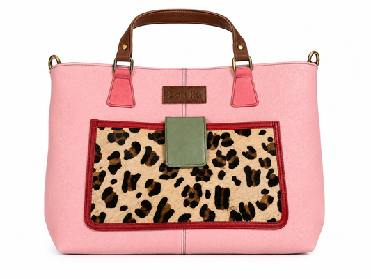Soruka Leather Purse - Pink Shoulder Bag