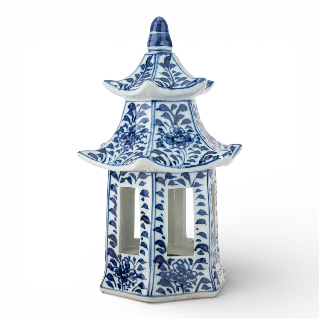 Hex Pagoda- Blue Flower