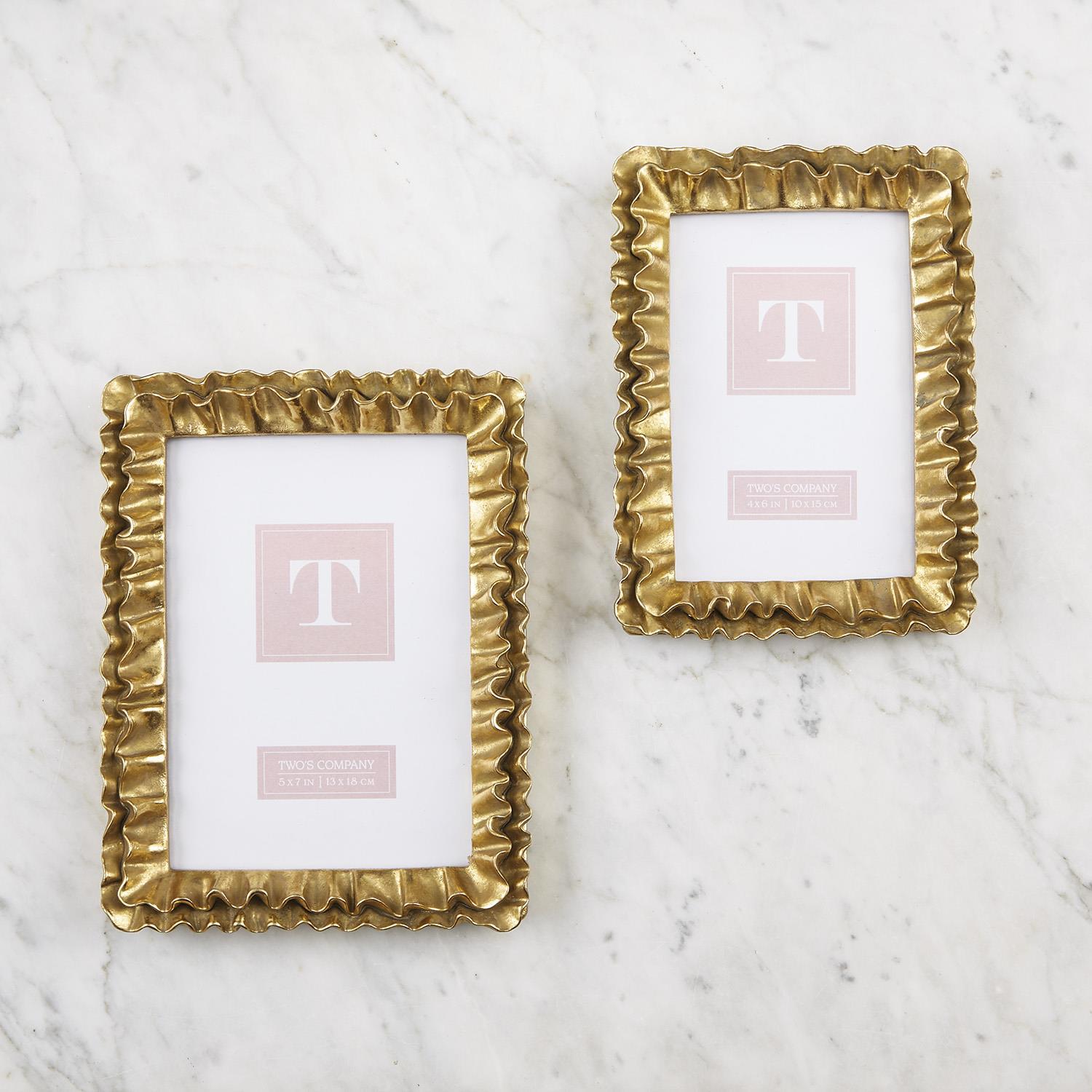 Gold Ruffle Frames | The Love Your Space Place