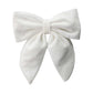 White Velvet Beau Bottle Bow