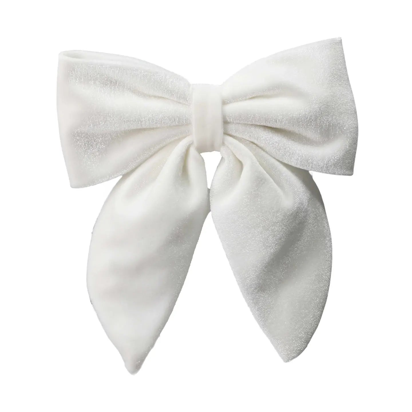 White Velvet Beau Bottle Bow
