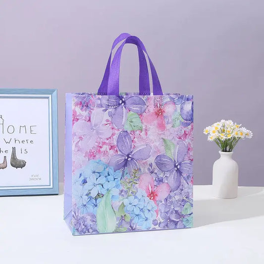 Purple Floral Gift Bag