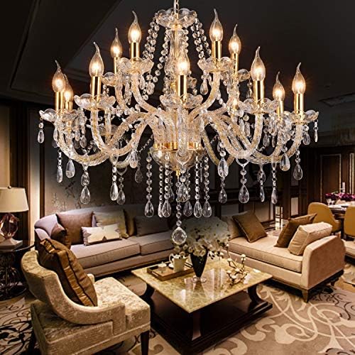 Gold Rain Drop Chandelier