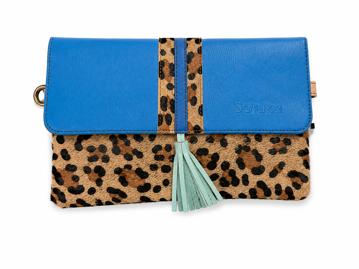 Soruka Leather Purse - Blue Marianne Cross Body