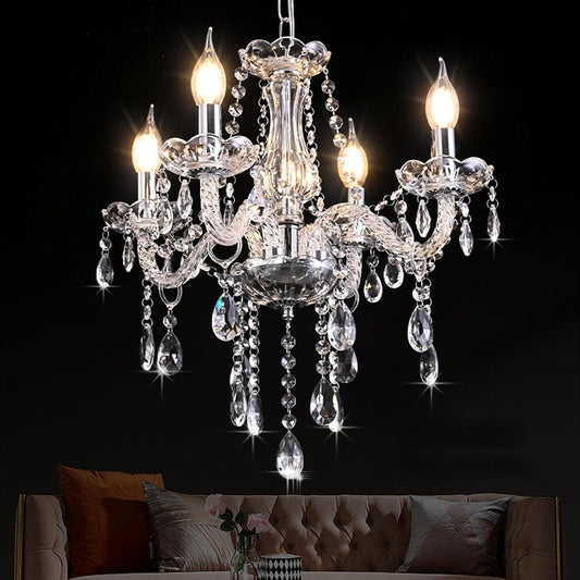Small Gold Crystal Chandelier