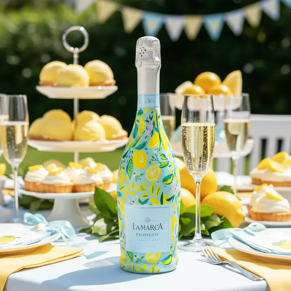 Preppy Lemons Bottle Wrap