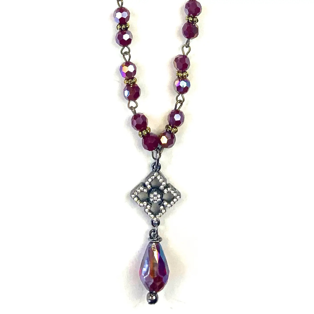 Lost & Found - Drop Pendant Necklace - Scarlet