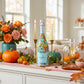 Orange & Blue Pumpkins Prosecco Bottle Wrap